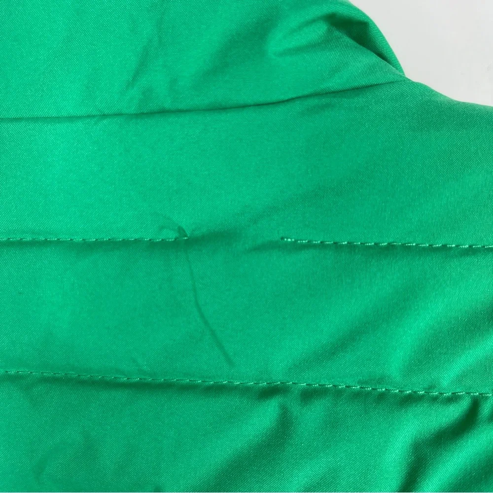 IZOD Mock Neck Quilted Puffer Jacket NEW Size XL Green